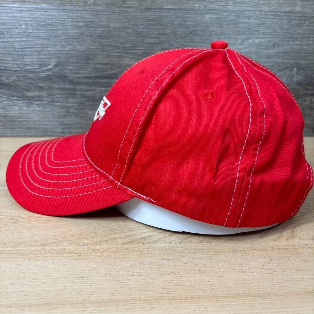 Budweiser Hat Cap Strap Back Red‎ Beer Brewing Adjustable